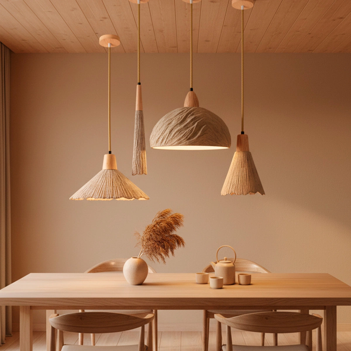 Kit 4 Luminárias Pendente de Concreto Habitat