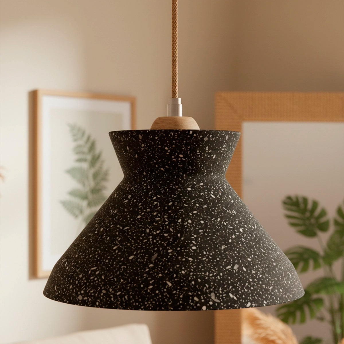 Kit 3 luminárias Pendente Granito Nord