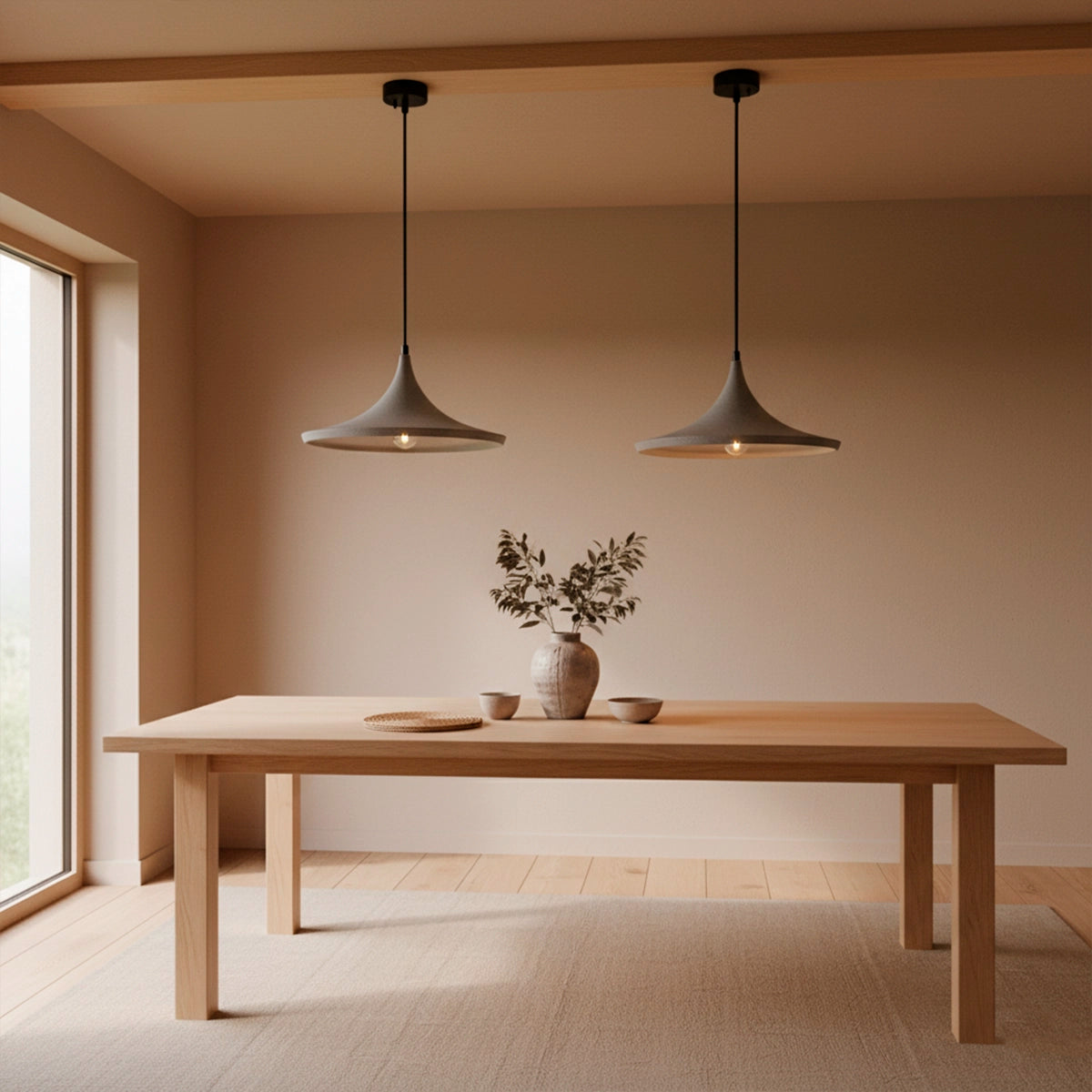 Luminária Pendente de Concreto Raven