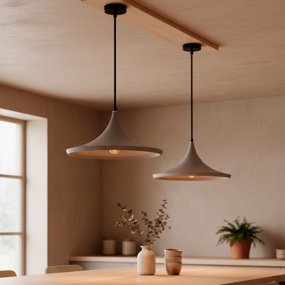 Luminária Pendente de Concreto Raven