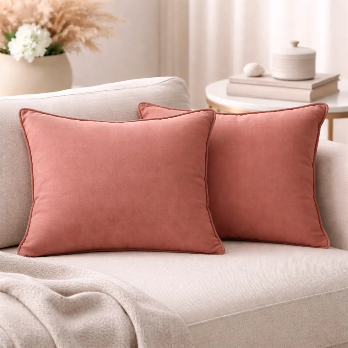 Almofada Decorativa de Sofá Rosé