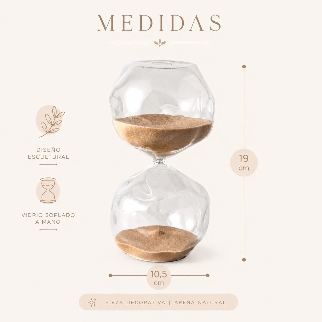 Ampulheta de Vidro 60 minutos Grécia