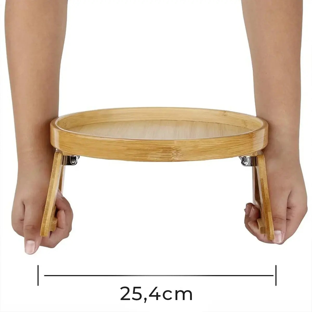 Bandeja de Sofá em Bambu Natural