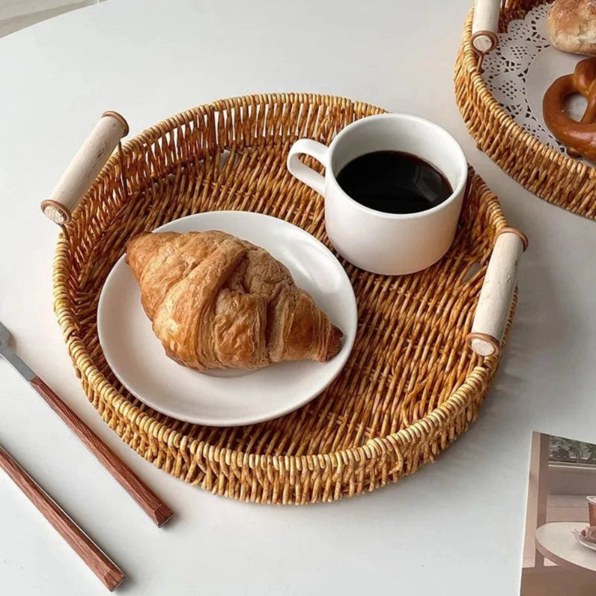 Bandeja redonda Café da Manhã