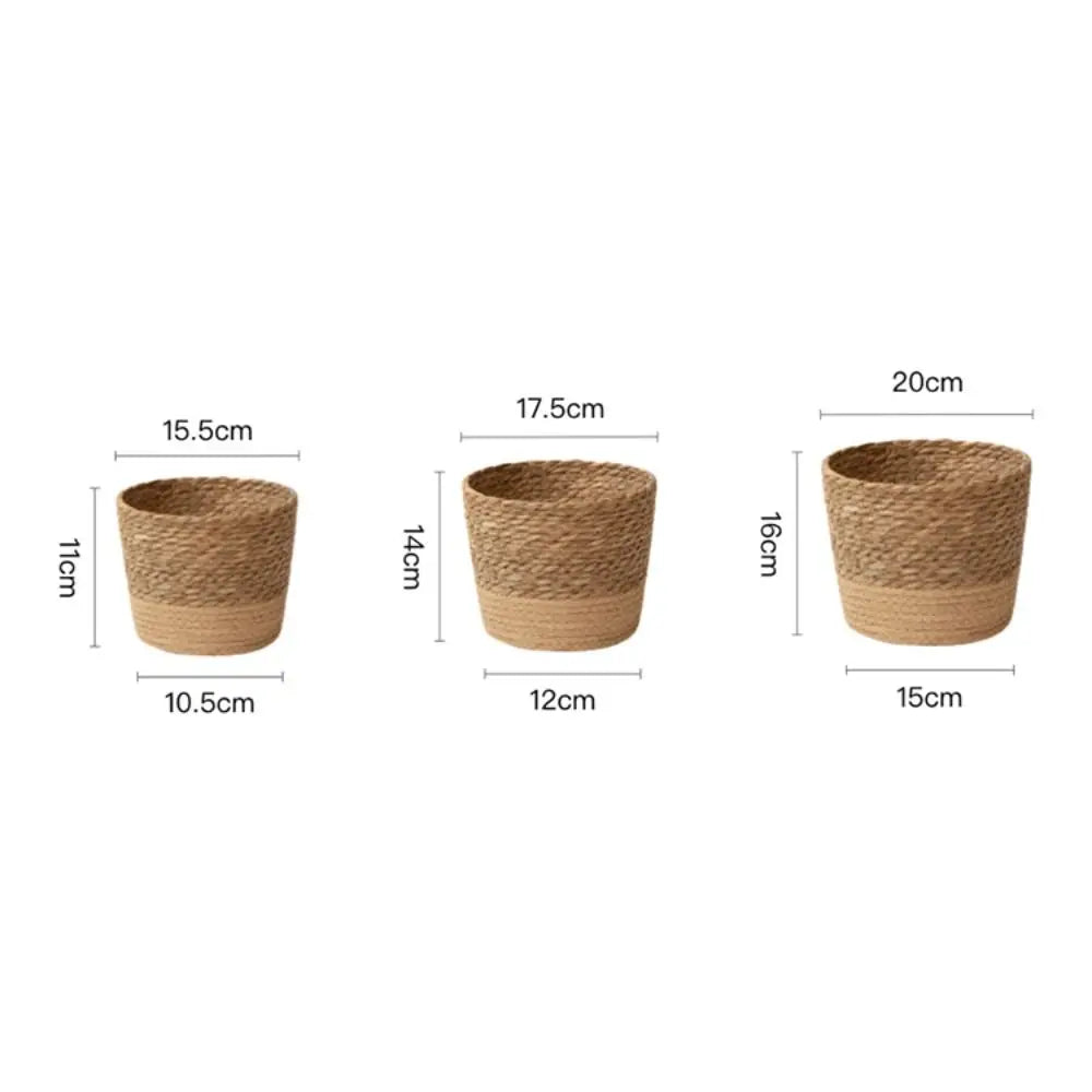 Cachepot de Rattan Natural Artesanal
