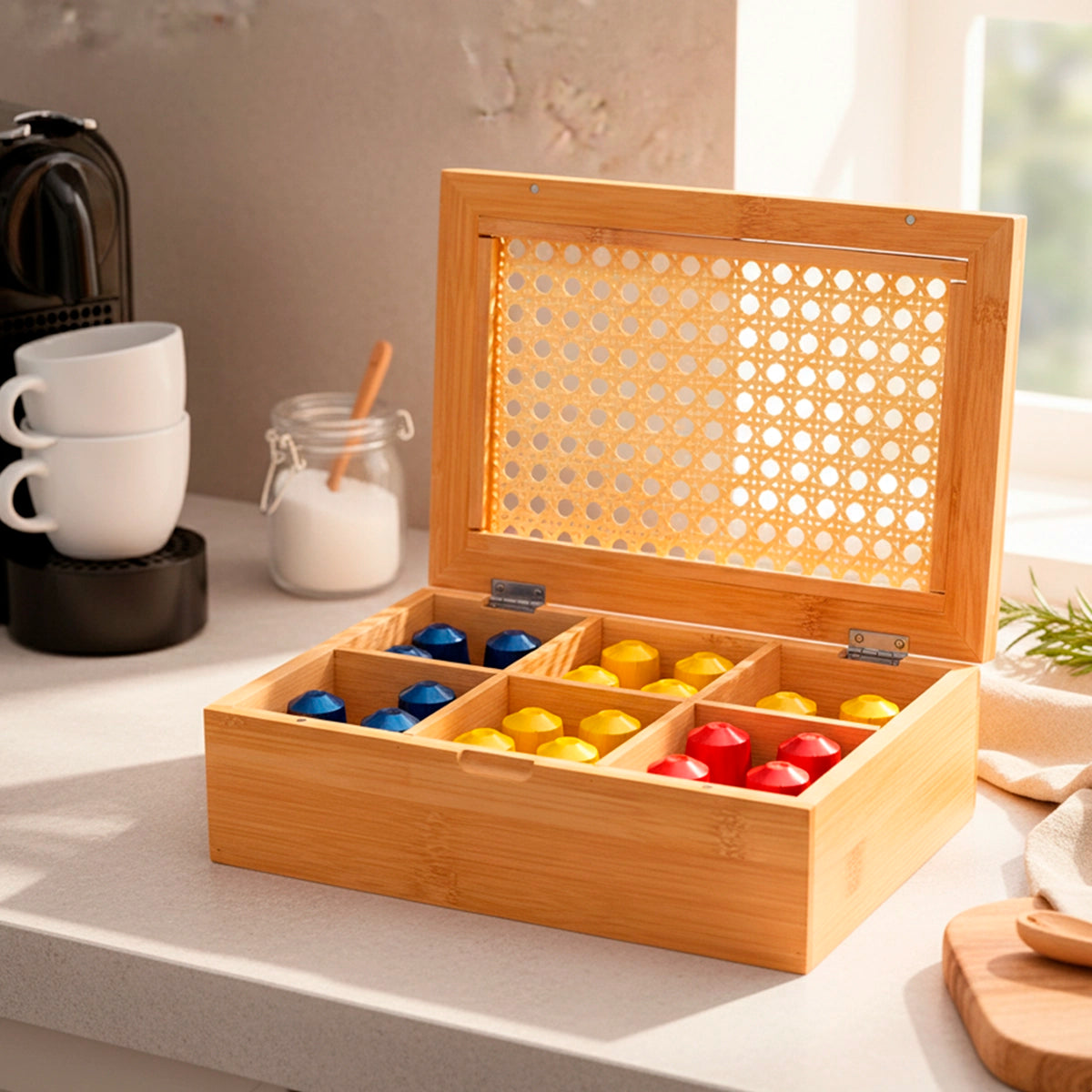 Caixa Multiuso Palhinha Indiana Essenza Natural