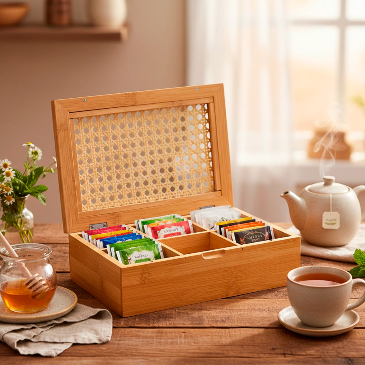 Caixa Multiuso Palhinha Indiana Essenza Natural