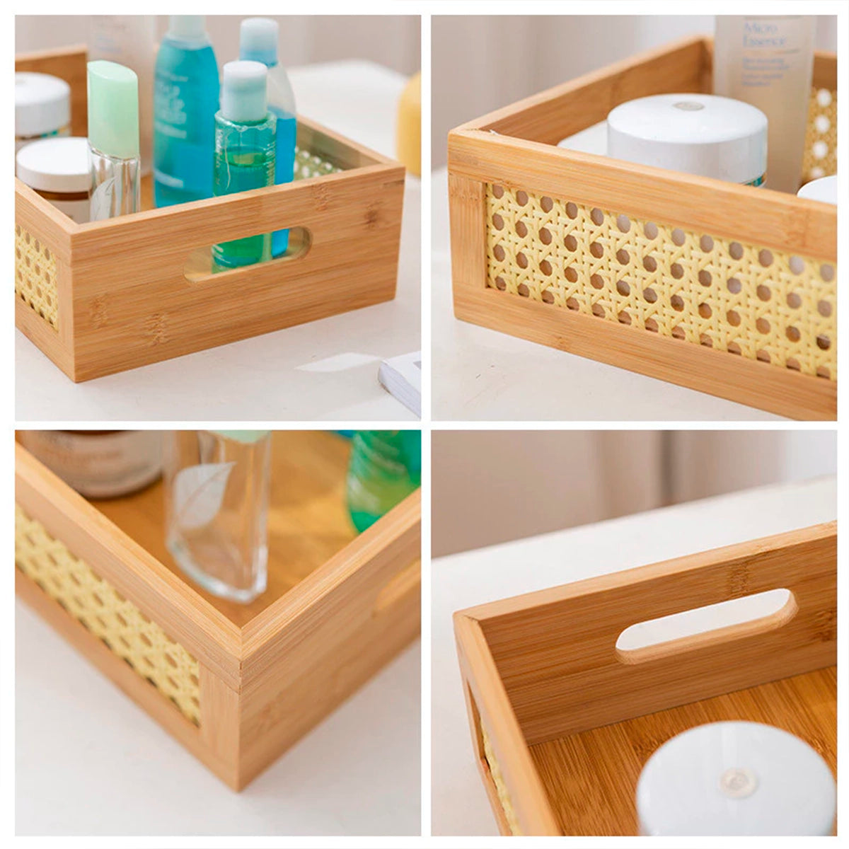 Caixa Organizadora de Bambu com Palhinha Indiana Essenza Natural 6