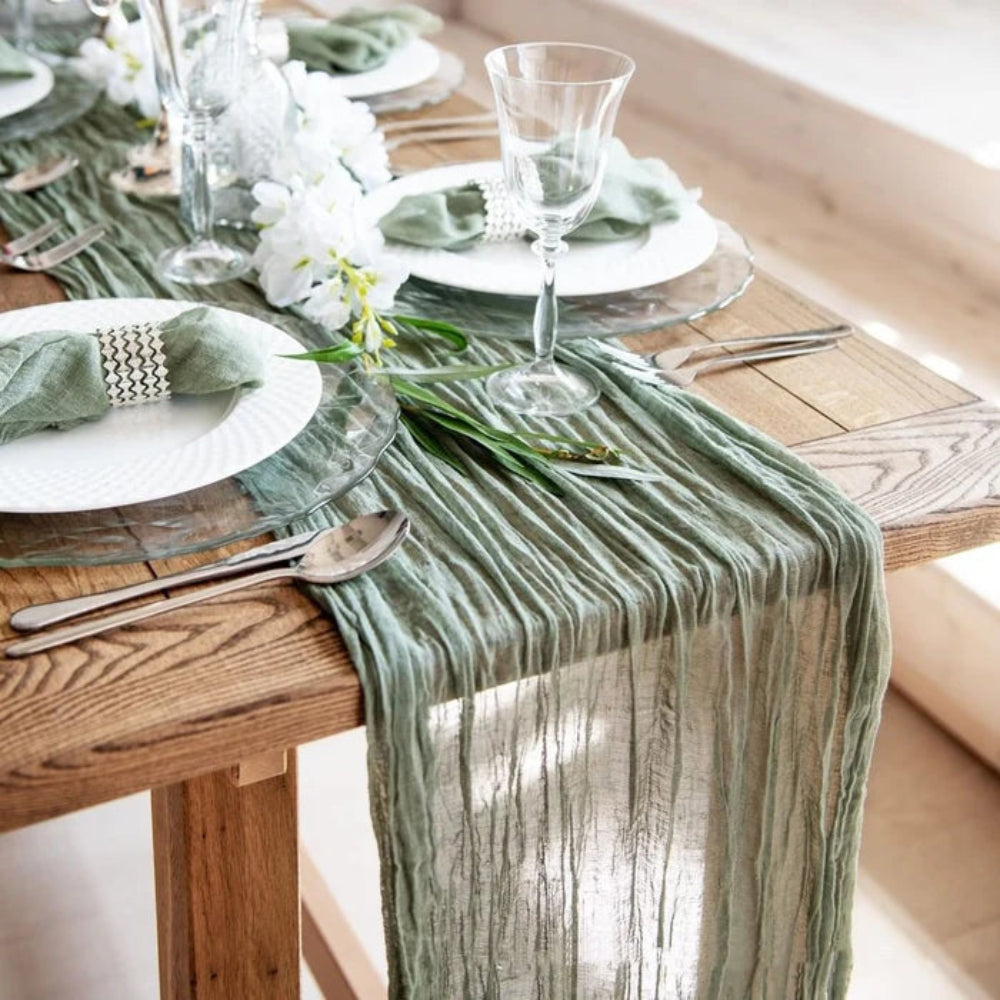 Caminho de Mesa Boho para Decoração