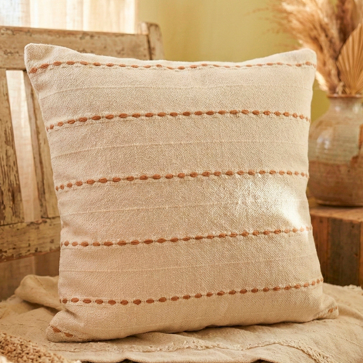 Capa de Almofada Boho Florescer