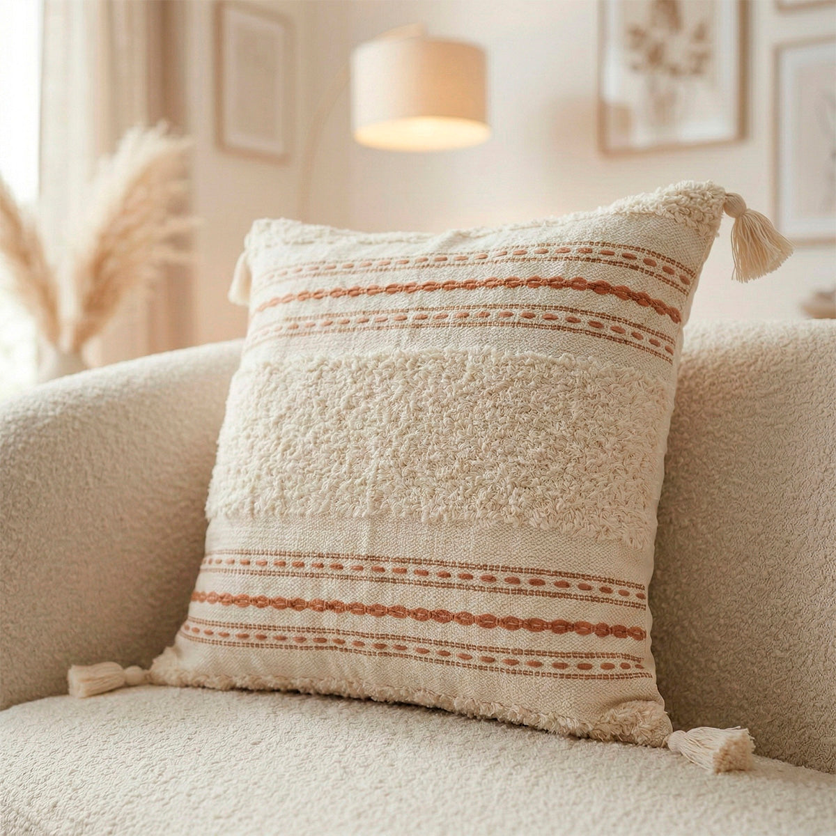 Capa de Almofada Boho Naturali