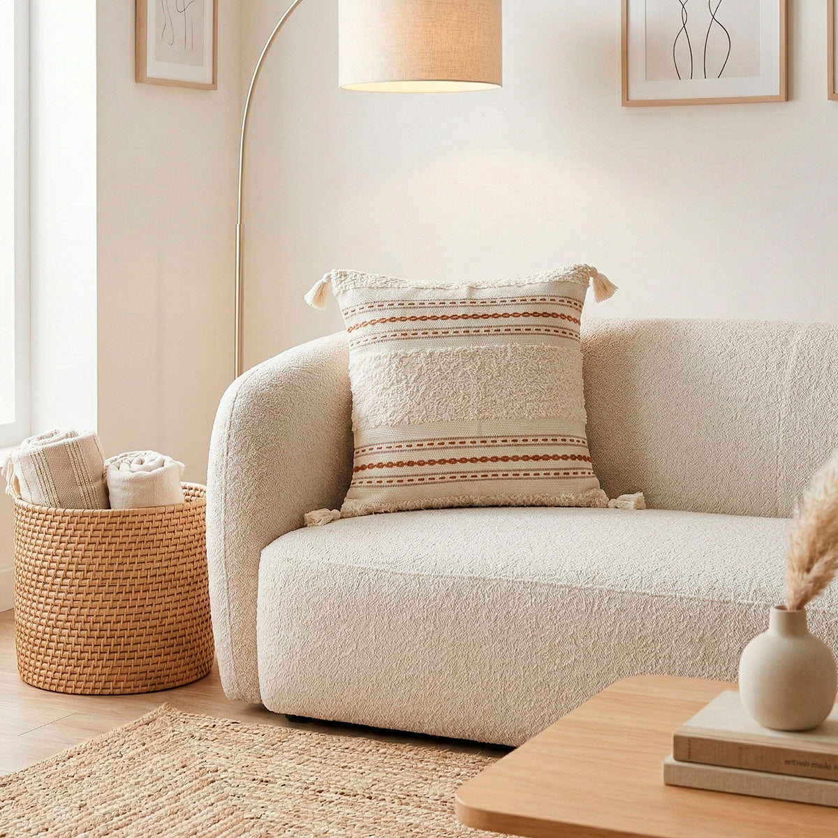 Capa de Almofada Boho Naturali