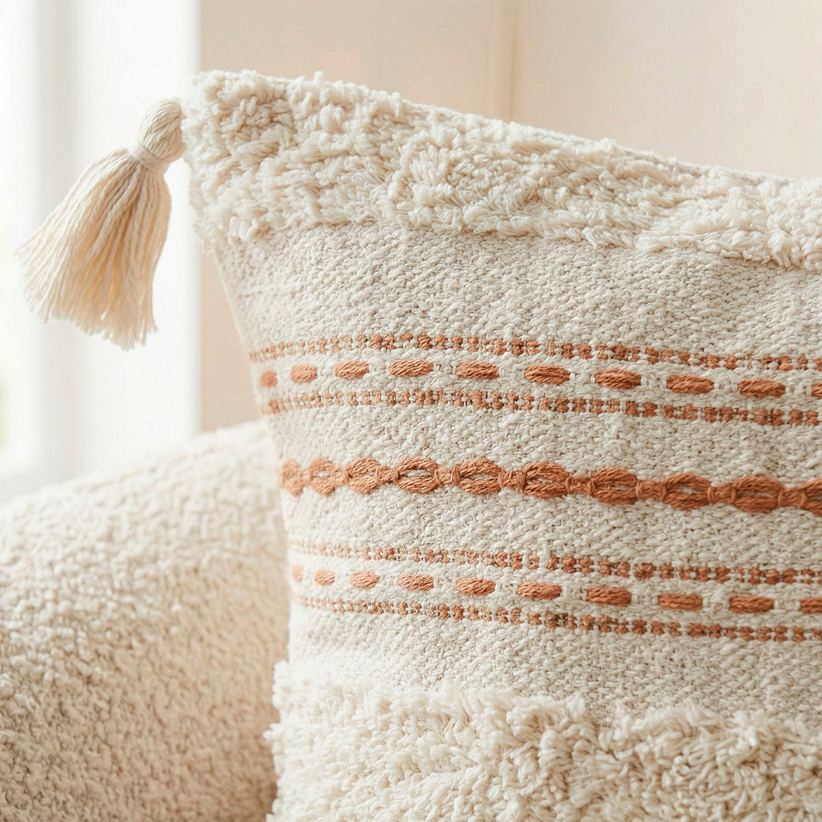 Capa de Almofada Boho Naturali