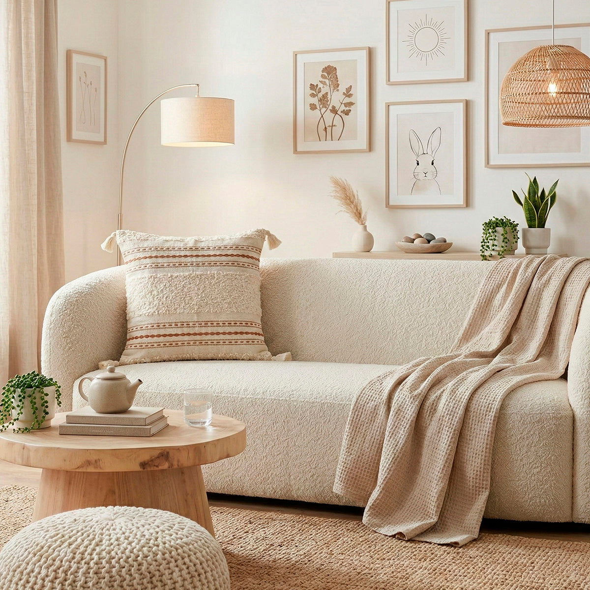 Capa de Almofada Boho Naturali