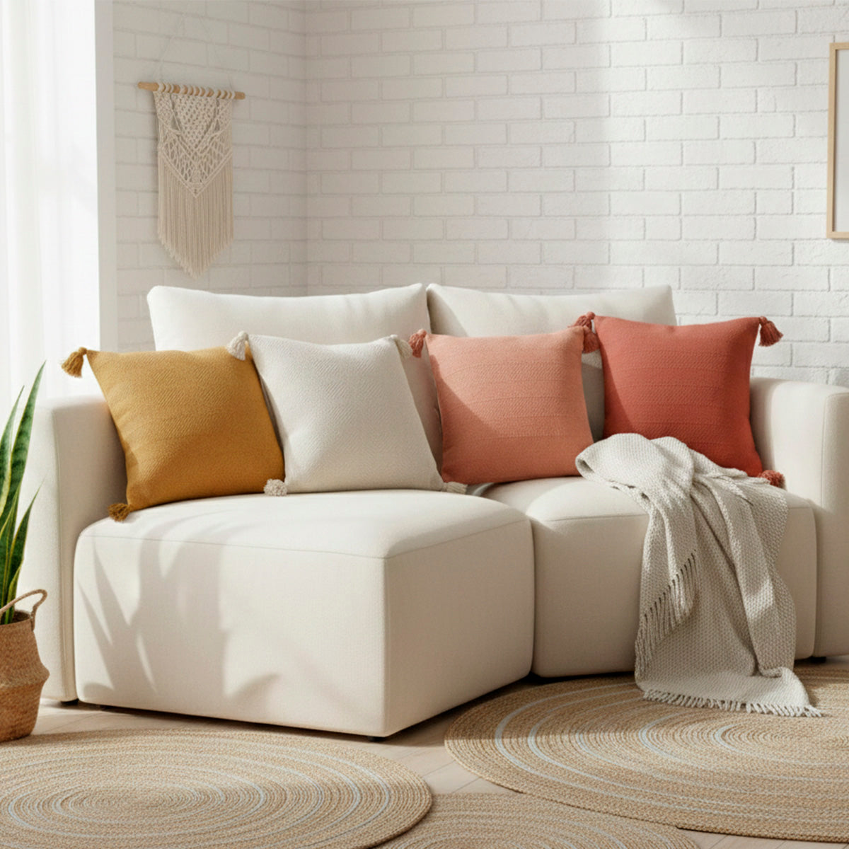 Capa de Almofada Duna com Pompom