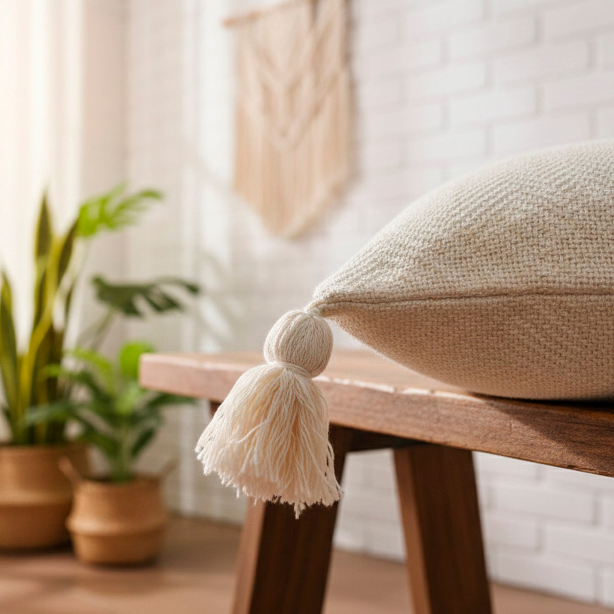 Capa de Almofada Duna com Pompom