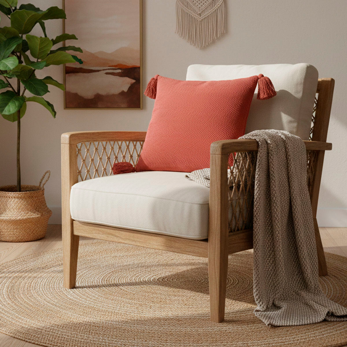 Capa de Almofada Duna com Pompom