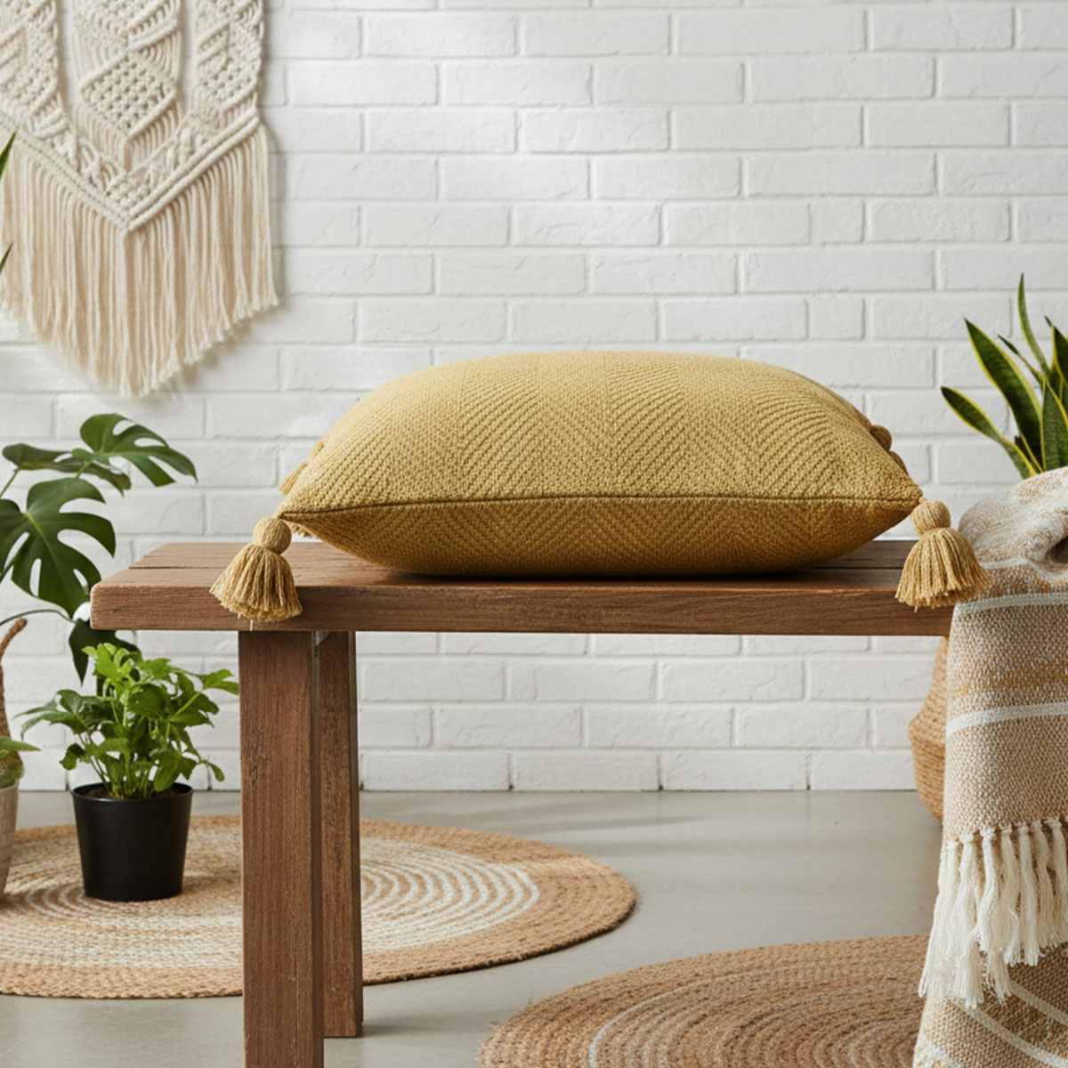 Capa de Almofada Duna com Pompom