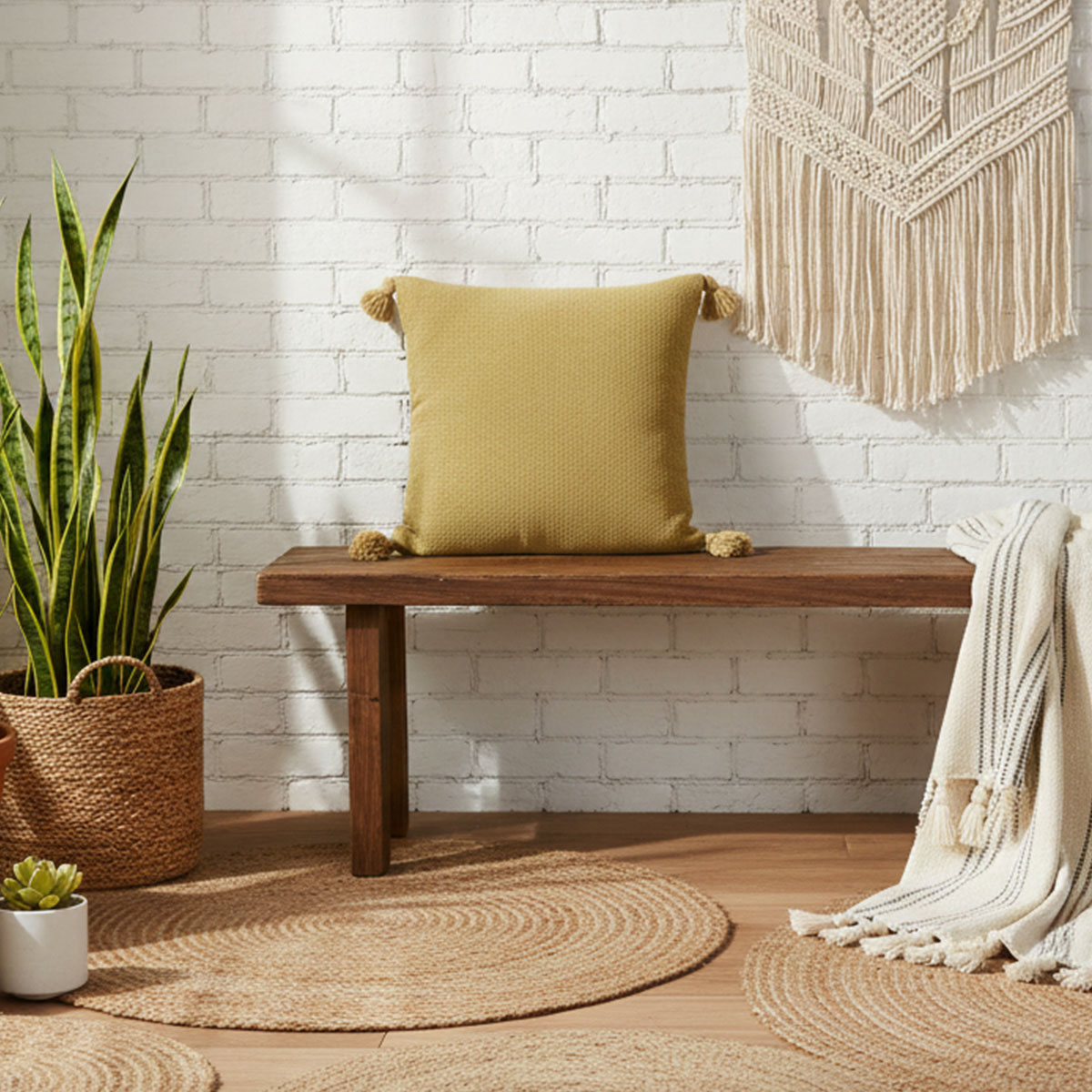 Capa de Almofada Duna com Pompom