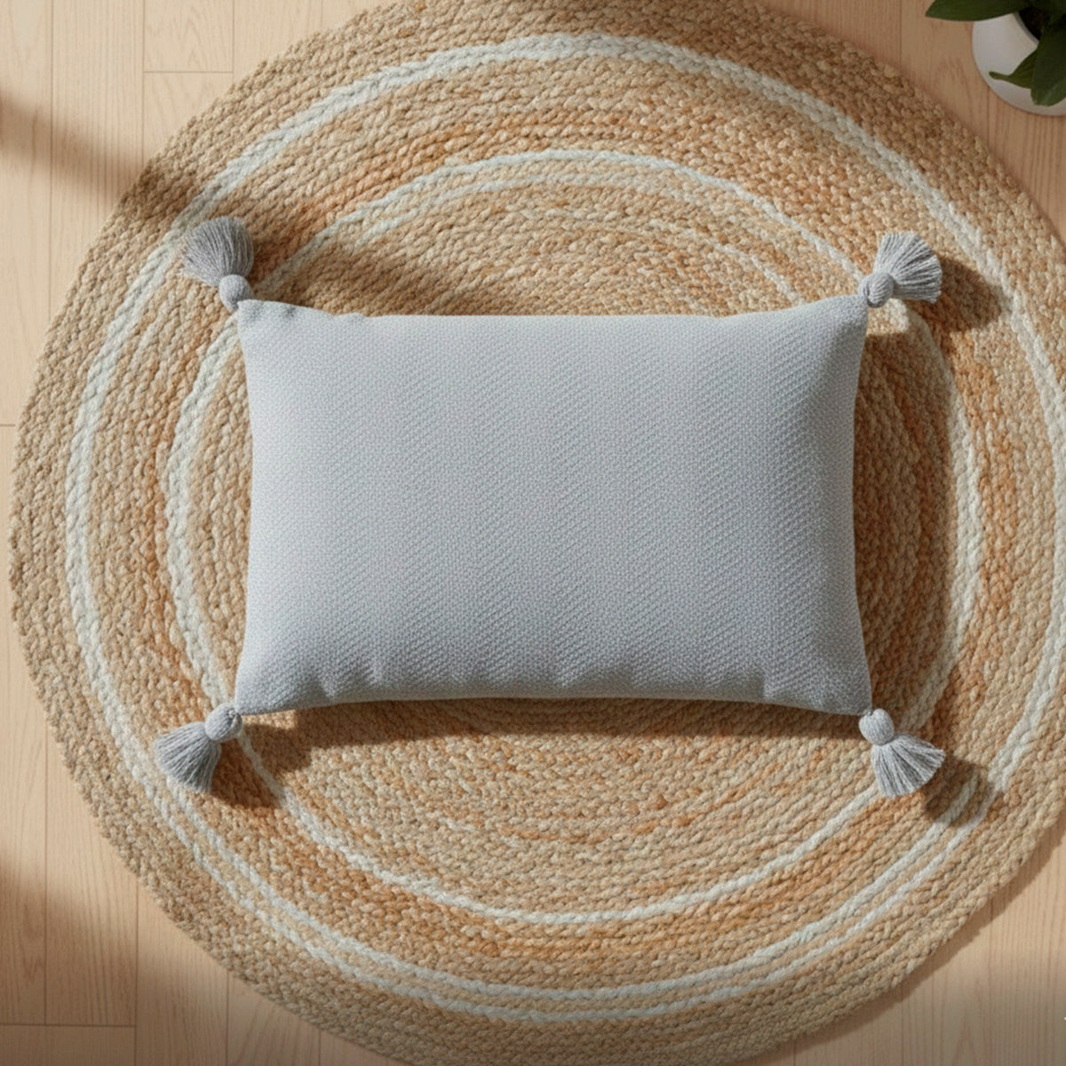 Capa de Almofada Duna com Pompom Baguete