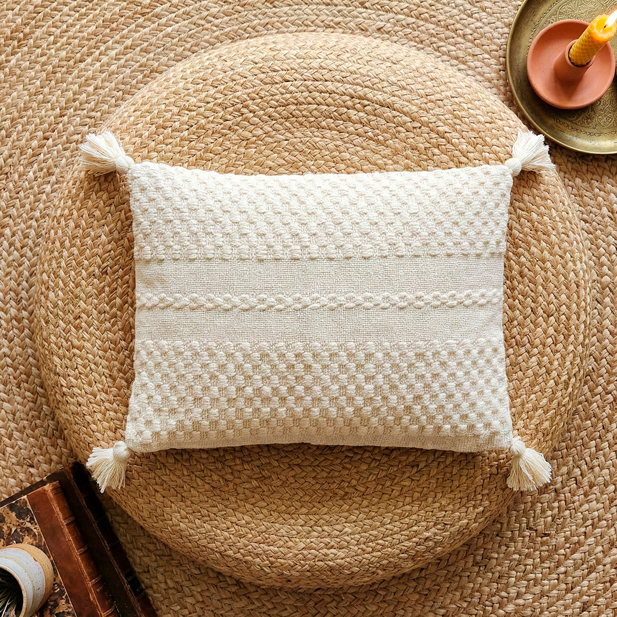 Capa de Almofada baguete Boho Noar