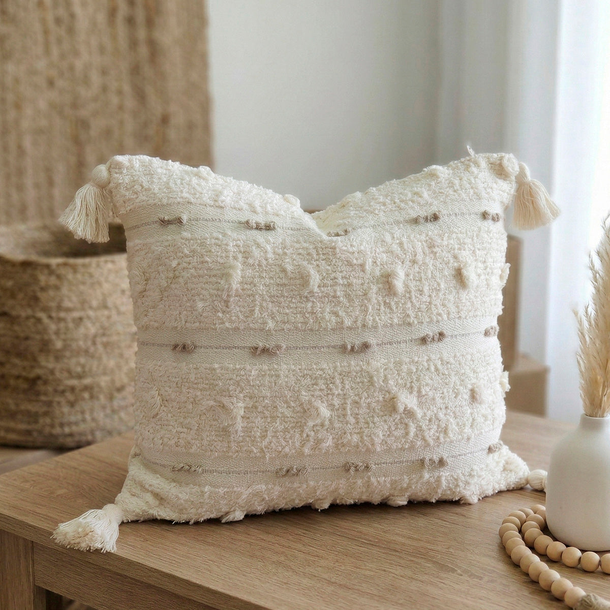 Capa de Almofada baguete Boho Nuvem