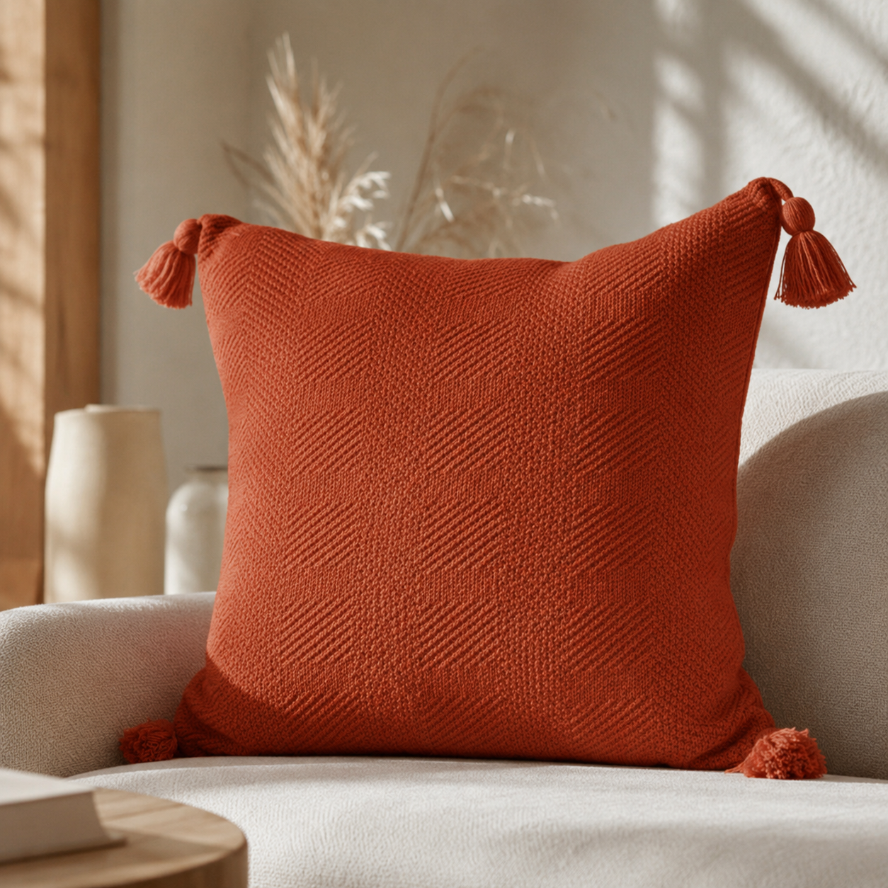 Capa de Almofada Duna com Pompom