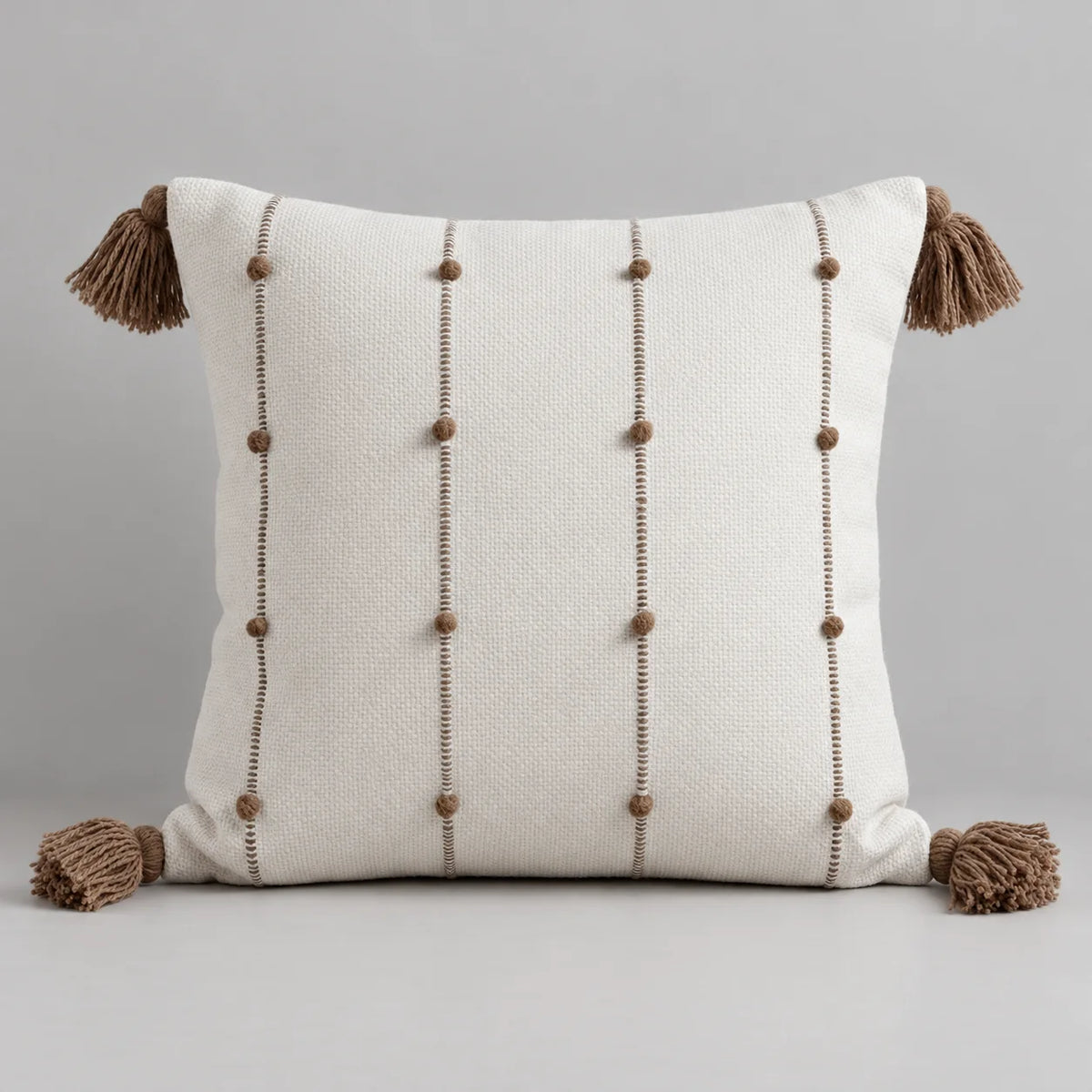 Capa de Almofada Trama com Pompom