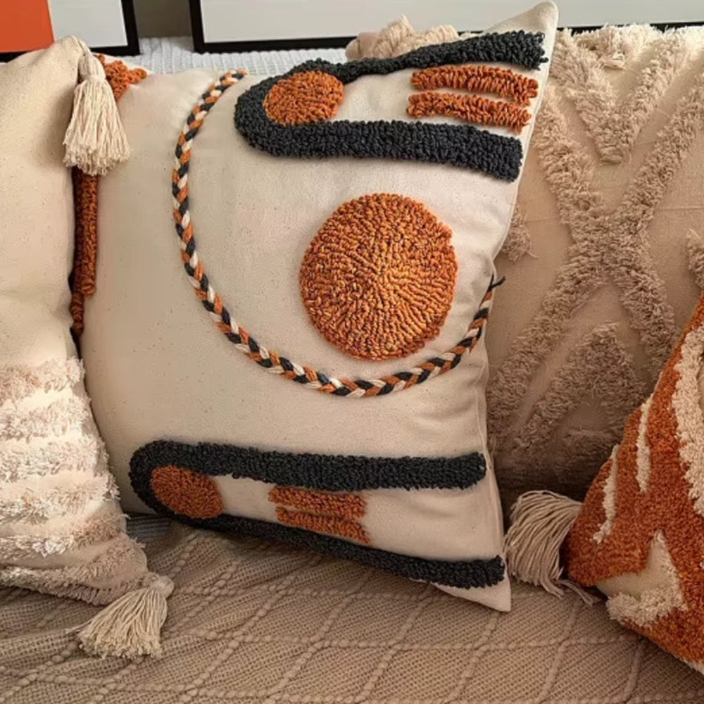 Capas de Almofadas Boho Bordada