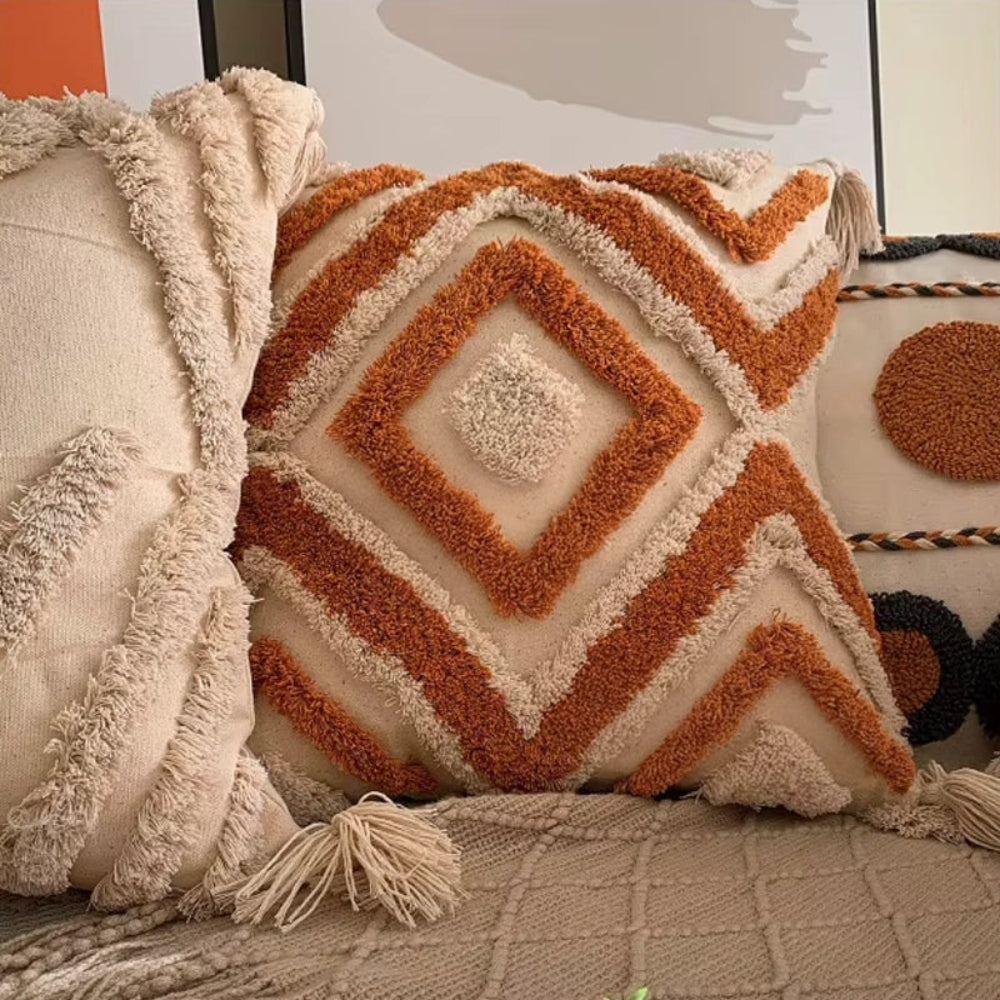 Capas de Almofadas Boho Bordada