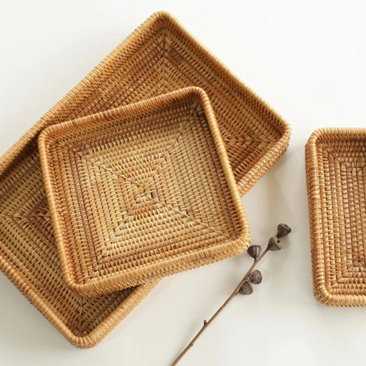 Cesta de Rattan Quadrada Fresh