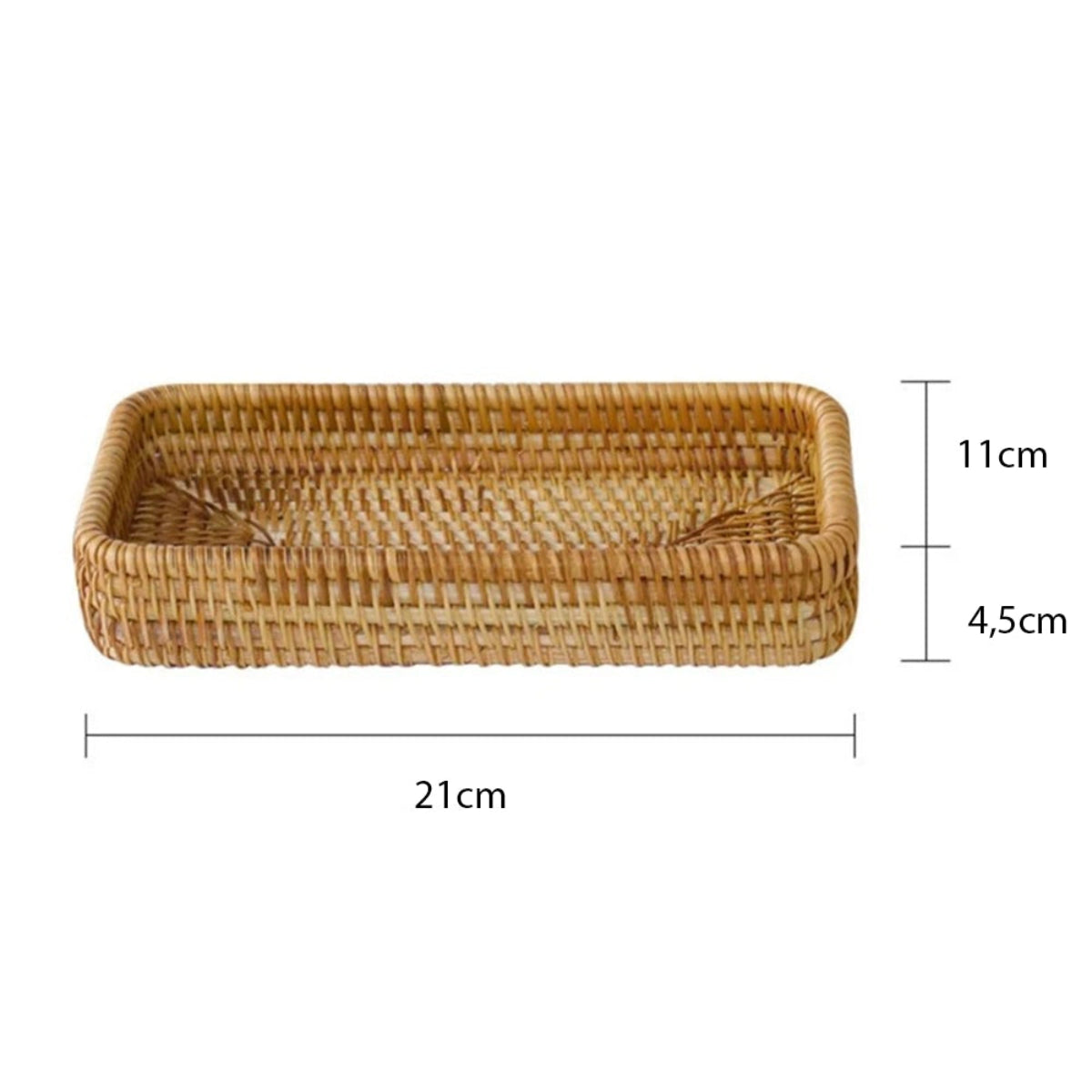 Cesta de Rattan Quadrada Fresh