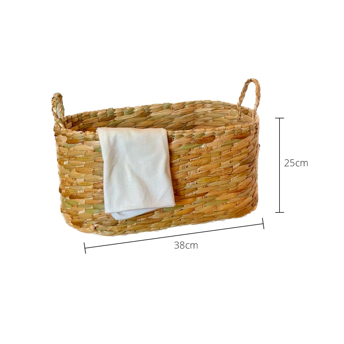 Cesto Organizador de Palha com Alça Horizonte