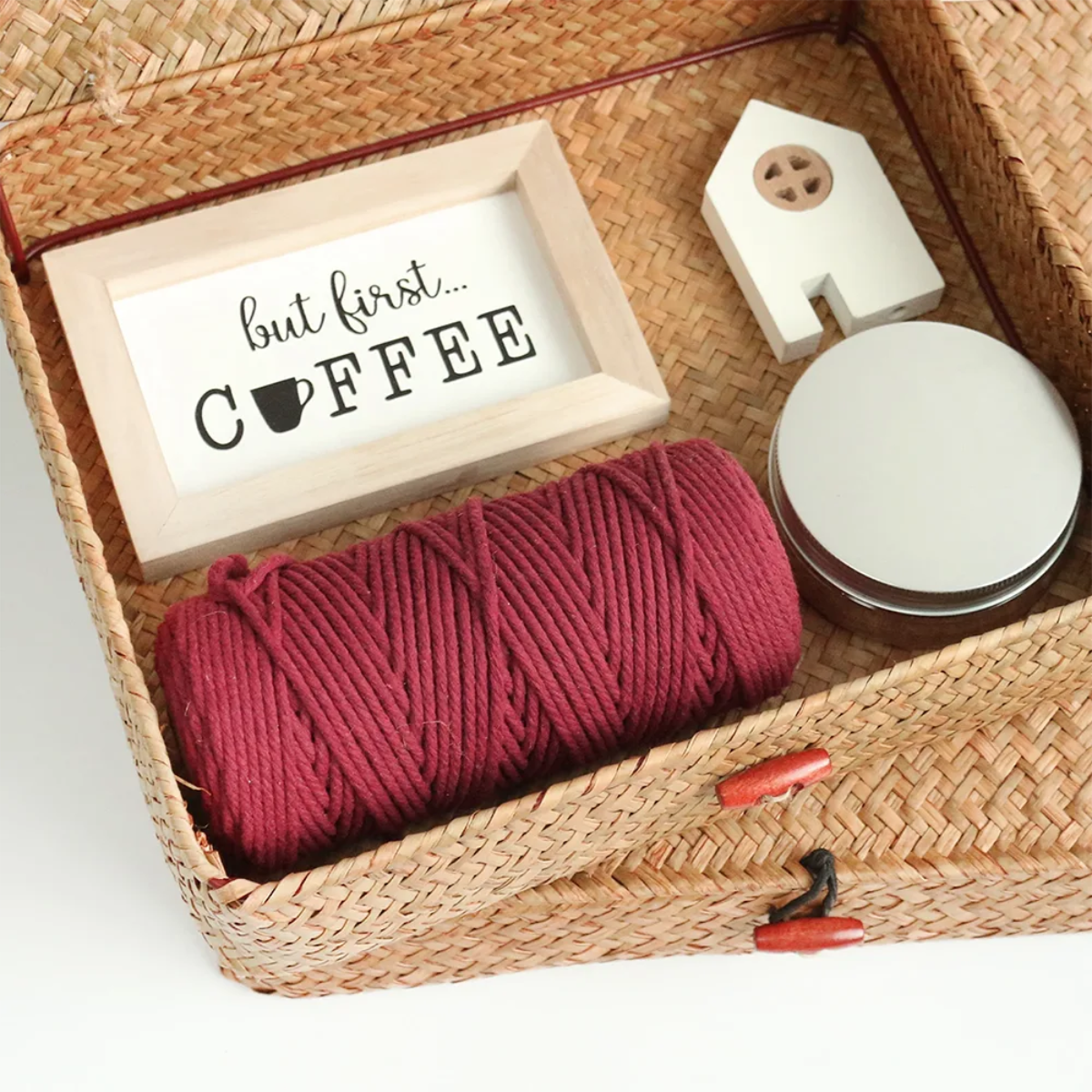 Cesto de Armazenamento Vegetal Trama - 02 peças