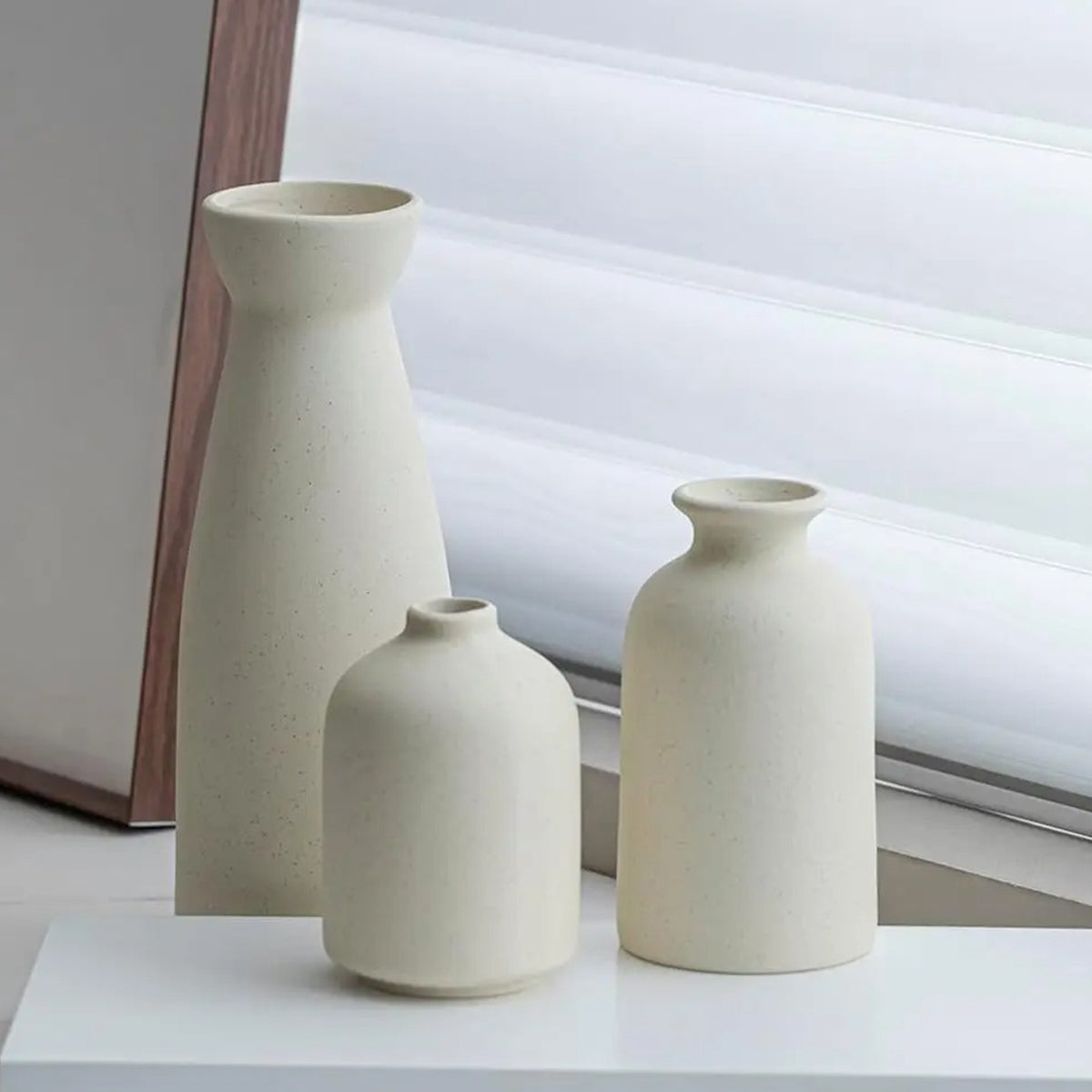 Conjunto vasos de cerâmica Kallu