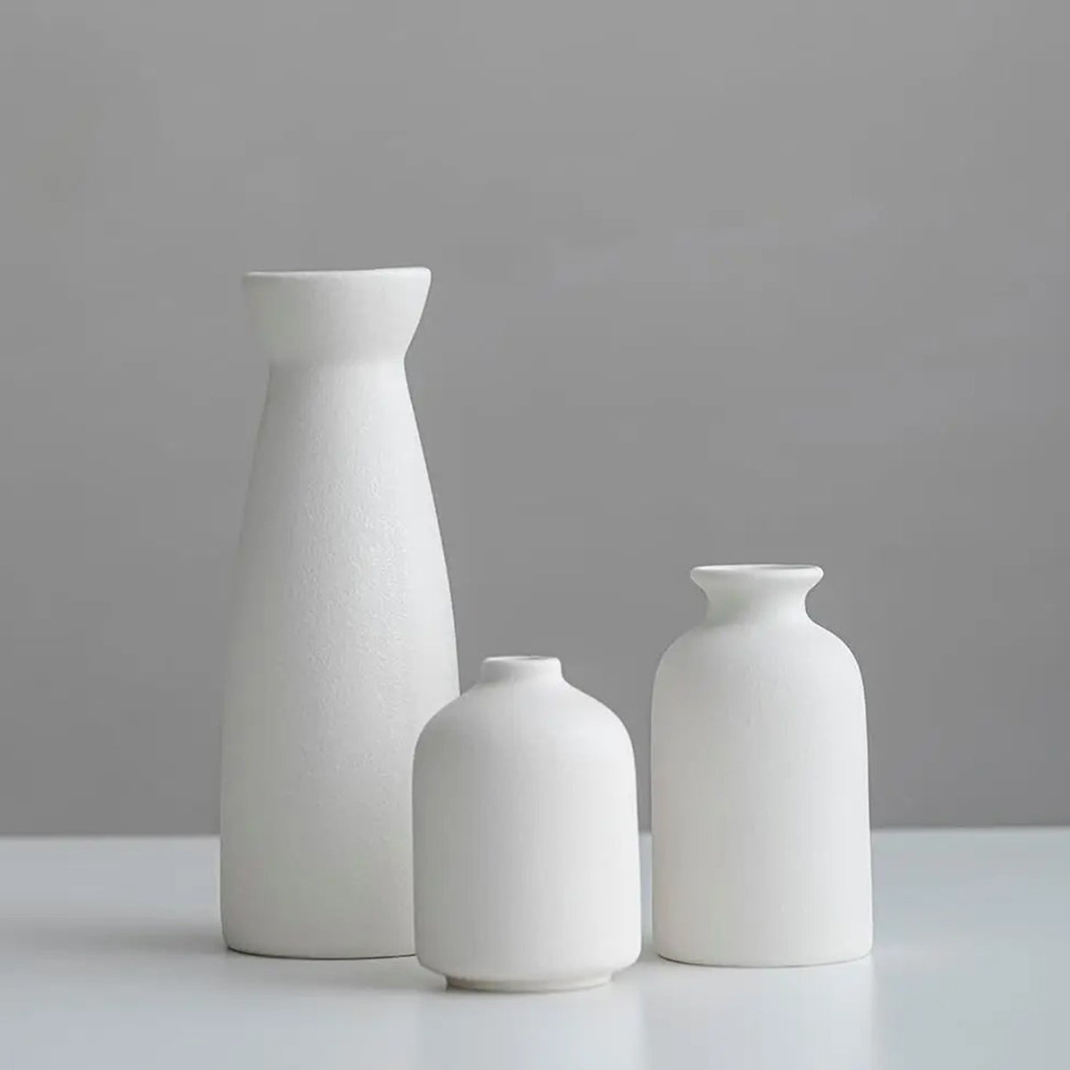 Conjunto vasos de cerâmica Kallu