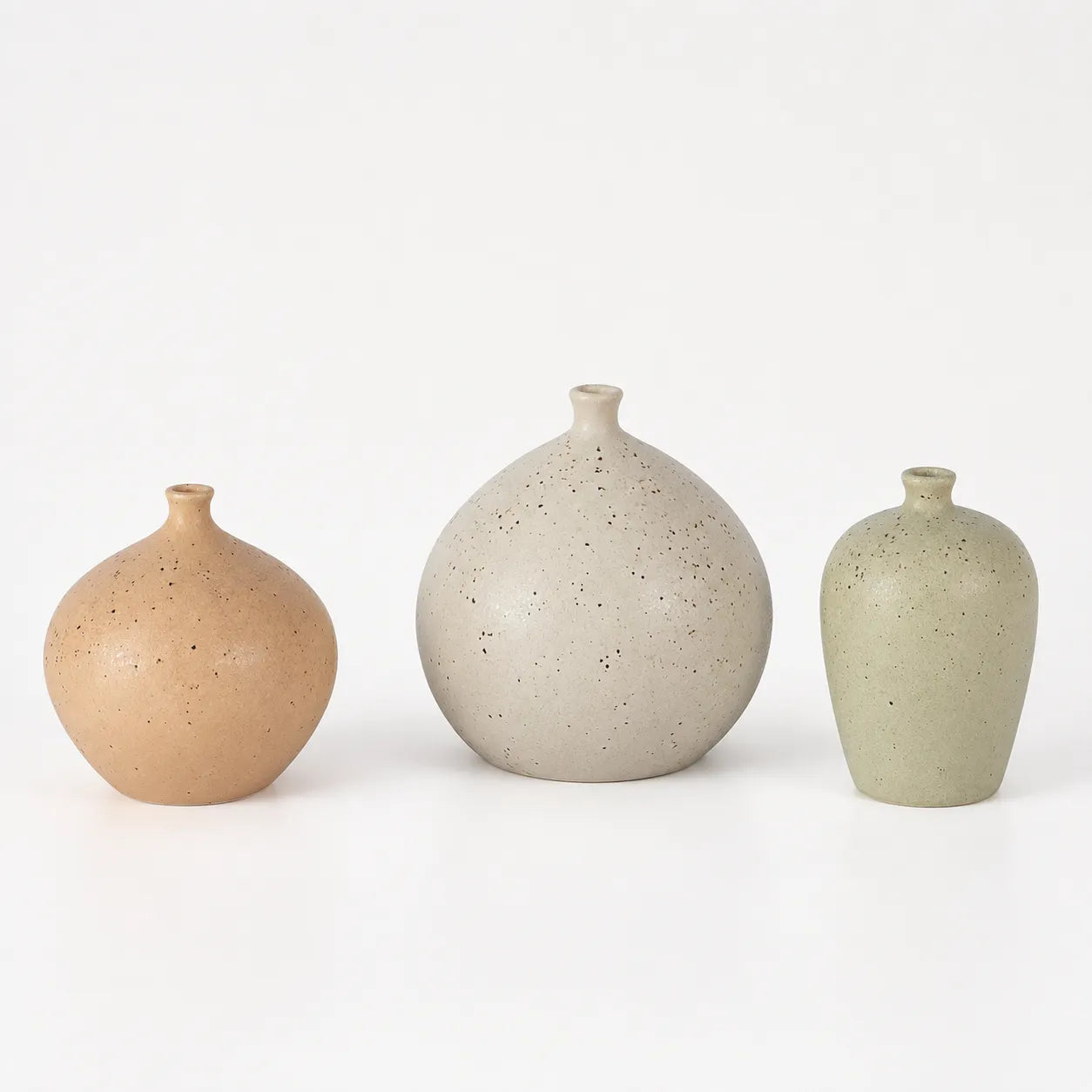 Conjunto de Vasos Decorativos Cerâmica Granilite