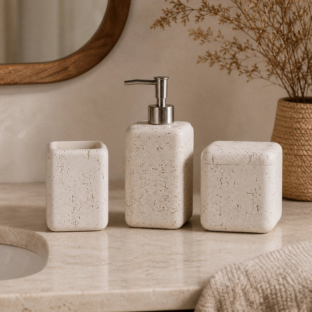 Conjunto para Banheiro 3 Peças Petra