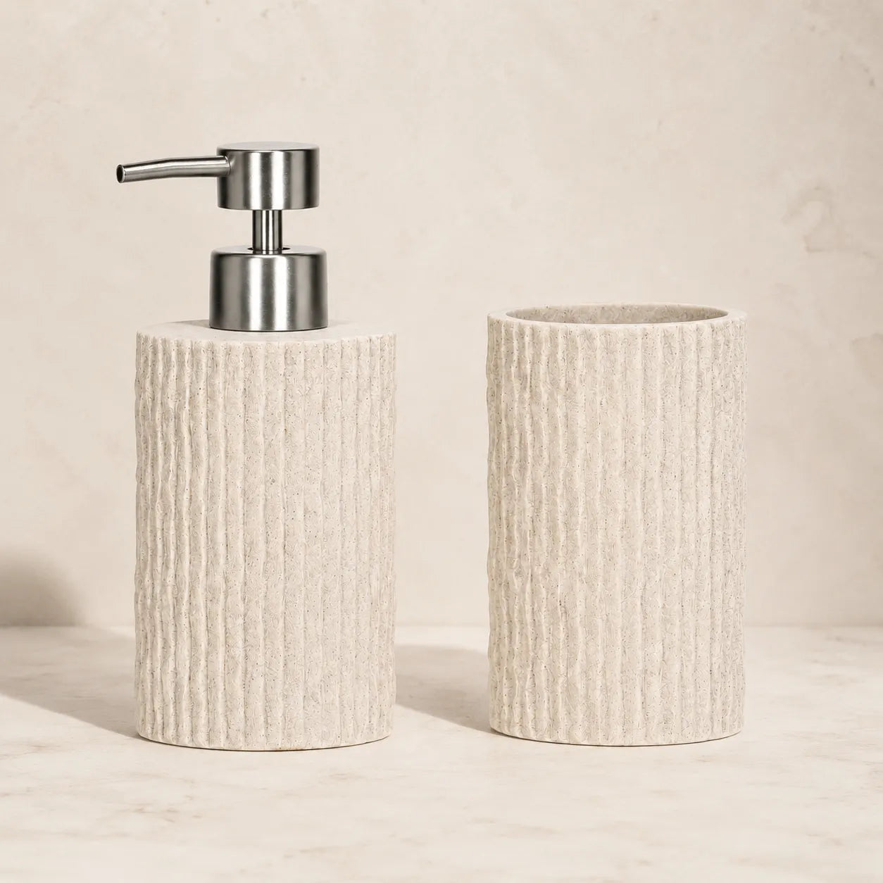 Conjunto para banheiro 2 peças Texturizado Santorini