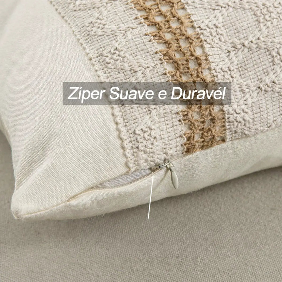 Capa de Almofada Boho Renda