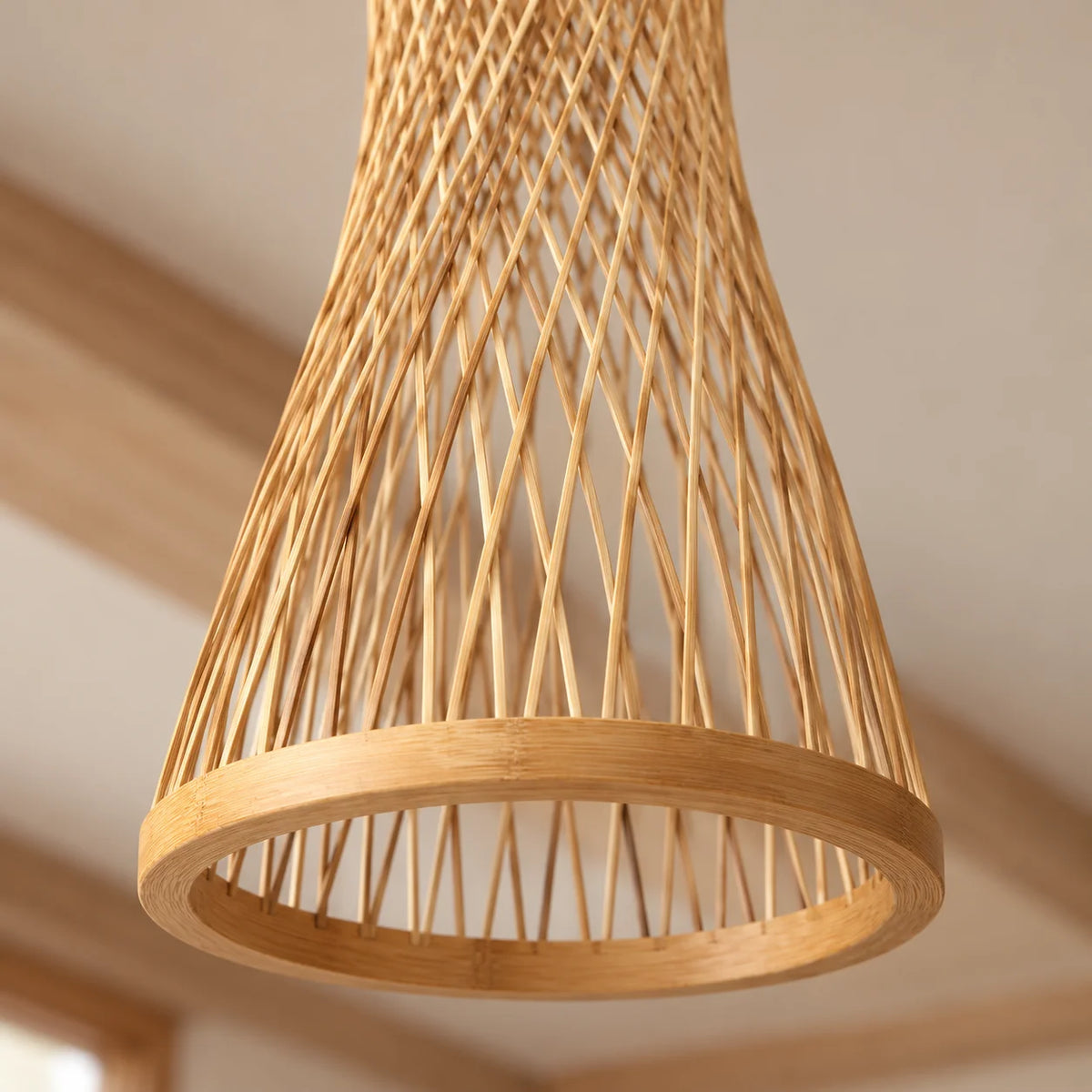 Kit 3 Luminárias Pendente de Bambu Suna