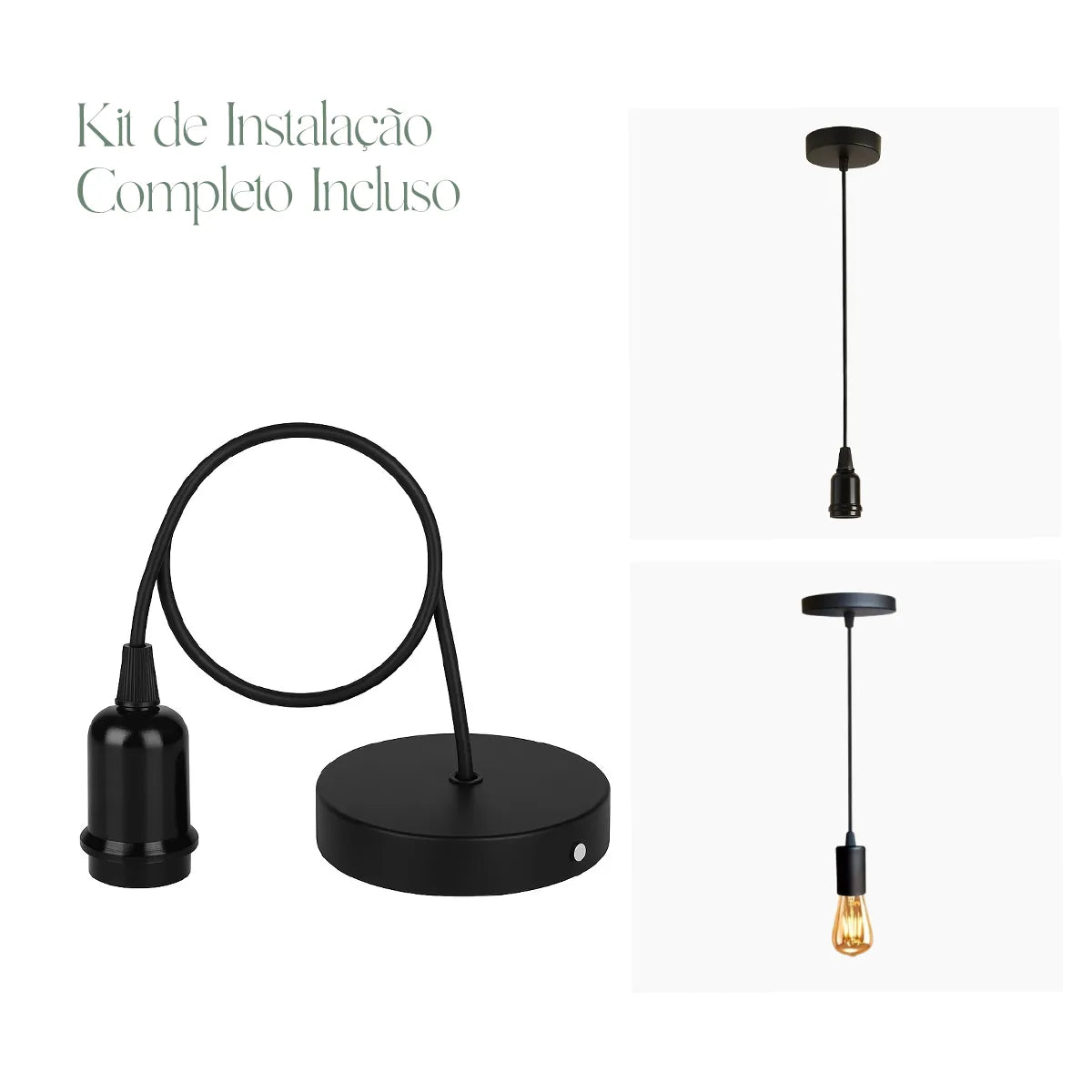 Kit 3 Luminária Pendente de Palha Mayu