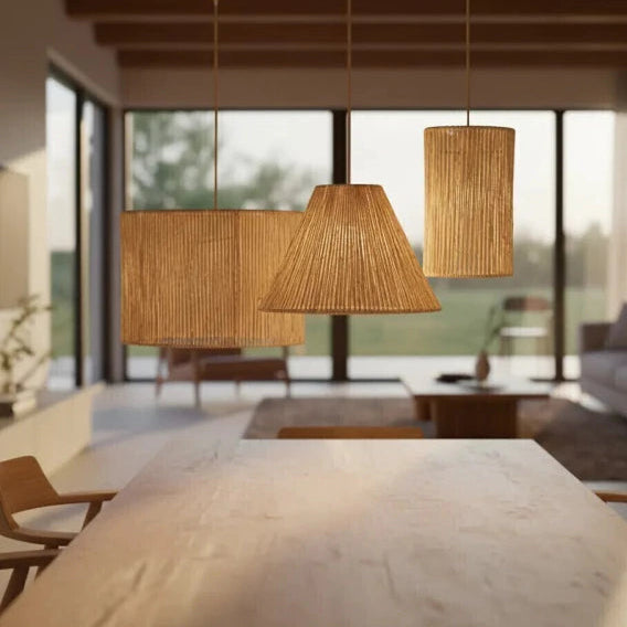 Kit 3 Luminária Pendente de Palha Mayu