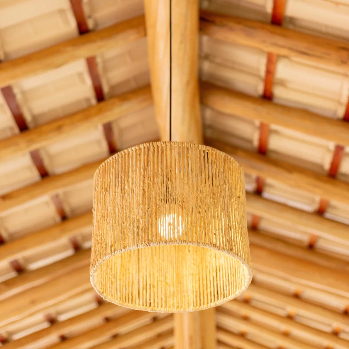 Kit 3 Luminária Pendente de Palha Mayu