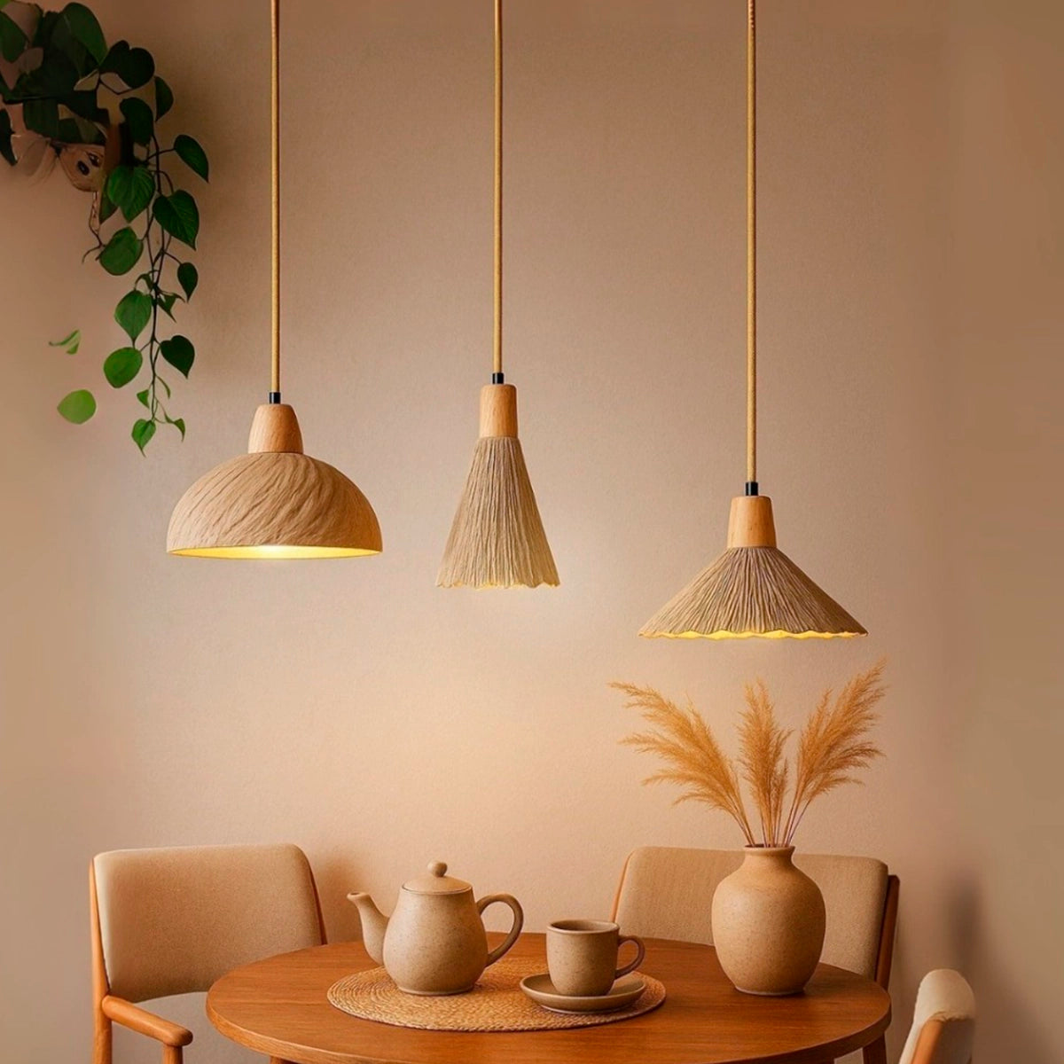 Kit 3 Luminárias Pendente de Concreto Habitat