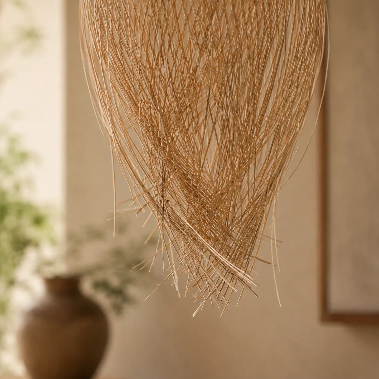Luminária Pendente de Bambu Ayun
