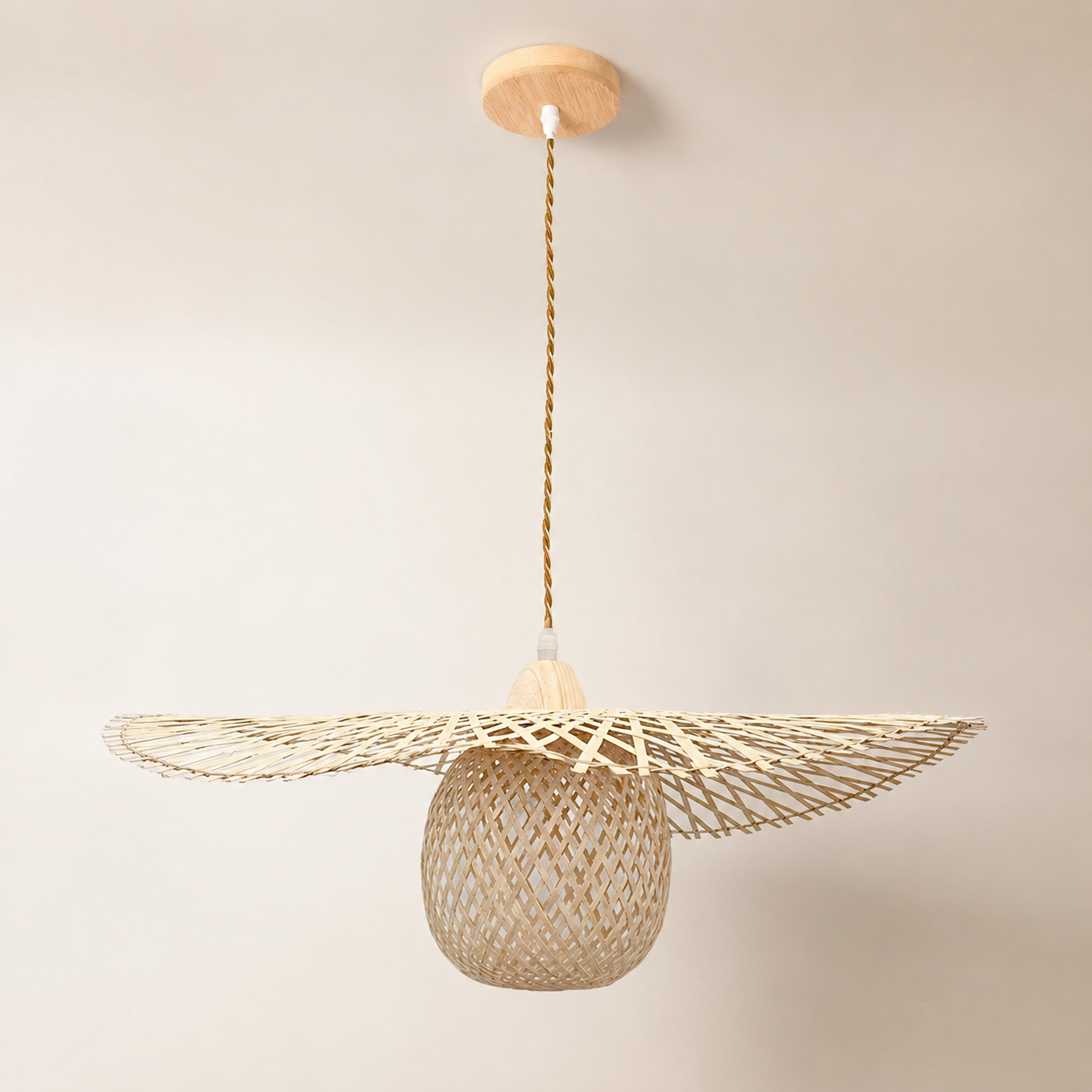 Luminária Pendente de Bambu Solari