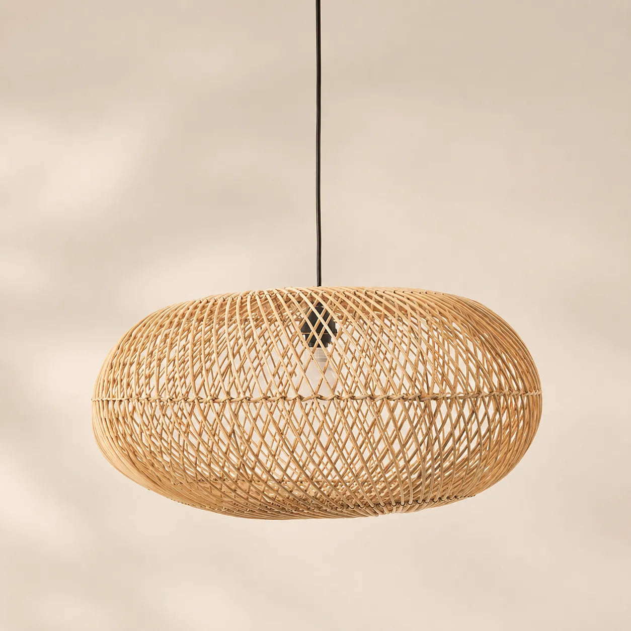Kit 2 Luminárias Pendente em Rattan Bali