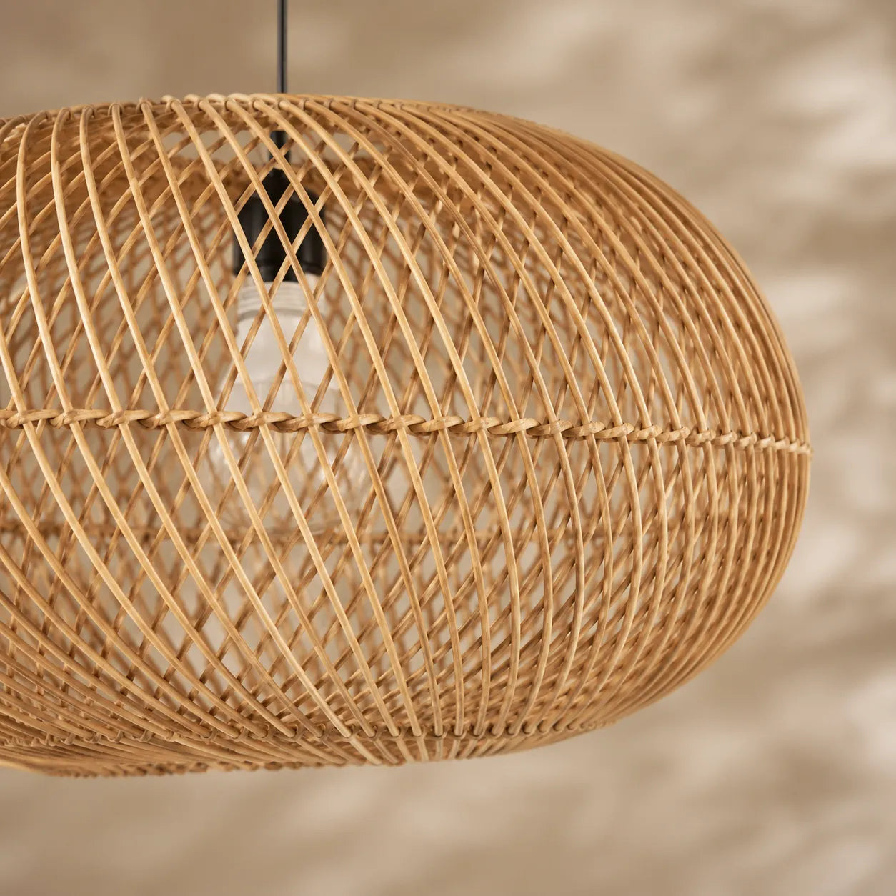Kit 2 Luminárias Pendente em Rattan Bali