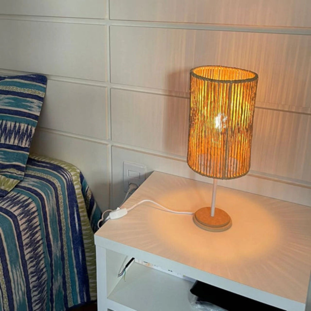 Luminária Abajur de Palha Ayu